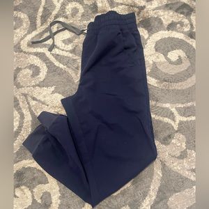 Navy High Waisted Figs
